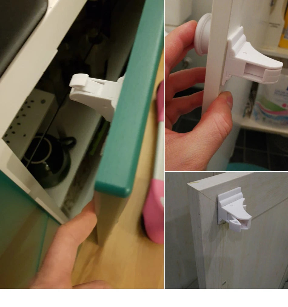No Drills, No Tools Required - Our Magnetic Child Safety Locks are Easy to Install and Perfect for Cabinets and Drawers