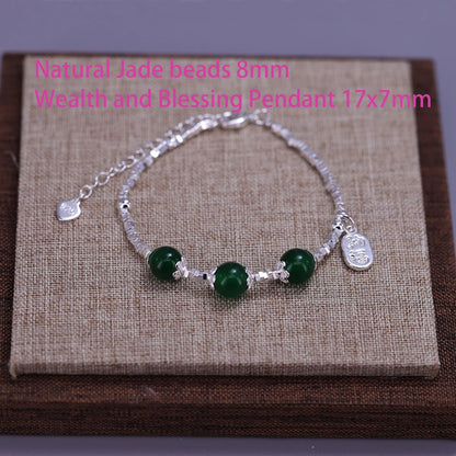 VENTFILLE 925 Sterling Silver Butterfly Bracelet for Girl Bead String Design Insect Fashion Versatile Jewelry Gift Dropshipping