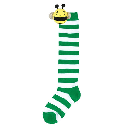 Halloween Knee High Socks Cosplay Striped Stockings for Halloween Girls Bee Costume 7-12Years