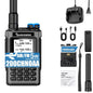 QUANSHENG K1 Air Band Walkie Talkie Wireless Copy Frequency Meter Type-C Charging NOAA Multi-Band Portable Two Way Radio UV