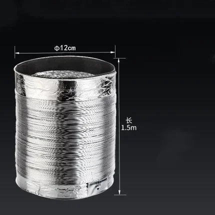 80-200mm Ventilator Pipe Aluminum Air Ventilation Hose for Bathroom Kitchen System Vent Exhaust Duct Tube Accessories