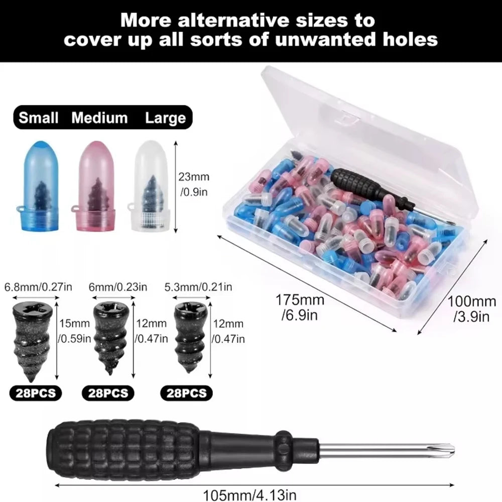 Universal Vacuum Car Tyre Repair Rubber Nail Tire for Car Electric Vehicle Vacuum Tire Puncture Quick Fix Tool Kit