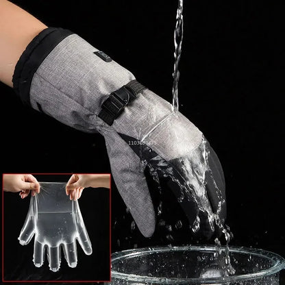 Men Electric Heated Skiing Gloves Smart Electrical  Winter Warm with Battery Case Gloves Touch Screen Electric Heated Equipment