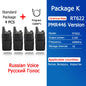 Retevis RT622 Mini Walkie Talkie 4 Pcs Walkie-talkies PMR446 FRS Portable Two Way Radio Communication Radio for Restaurant Hotel