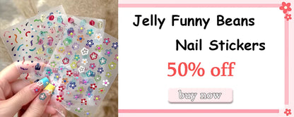 1PC 5D Macaron Flower/Fruit Nail Charms Sticker Embossed Bear/Rabbit/Letter Nails Slider Decals Summer Adhesive Manicure Decor&Y