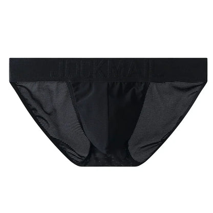Sexy Man's Underwear Briefs Underpants Nylon Mesh Quick Dry Men's Briefs Bikini Slip Men's Tanga Briefs Nylon  SPANDEX