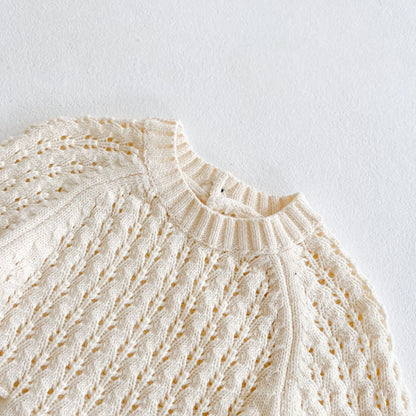 2025 Spring Baby Clothes Girls Romper Autumn Long Sleeve Baby Girl Knit Hollow Out Rompers Baby Jumpsuit Baby Clothes