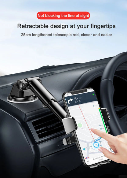 2026 NEW Universal Sucker Car Phone Holder 360° Windshield Car Dashboard Mobile Cell Support Bracket for 4.0-7 Inch Smartphones