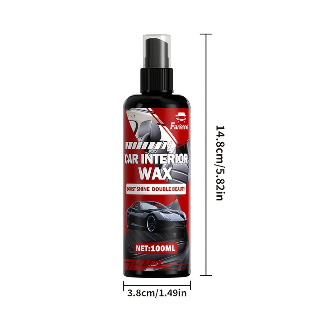 Car Interior Polish Spray – a Versatile Polishing Agent Suitable for Dashboards, Leather Seats, Plastic Trims, And Various Surfa