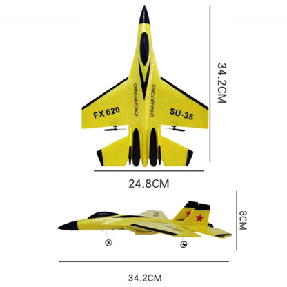 SU35 RC Plane FX620 FX820 2.4G Remote Control Flying Model Glider Airplane With LED Lights Aircraft Foam Toys For Children Gifts