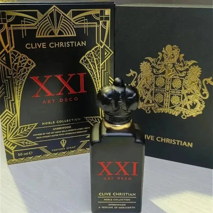 Clive Christian 50ml Amberwood Fresh Women Perfume Long Lasting Elegant Fragrance with Jasmine Rose Sandalwood Amber Musk