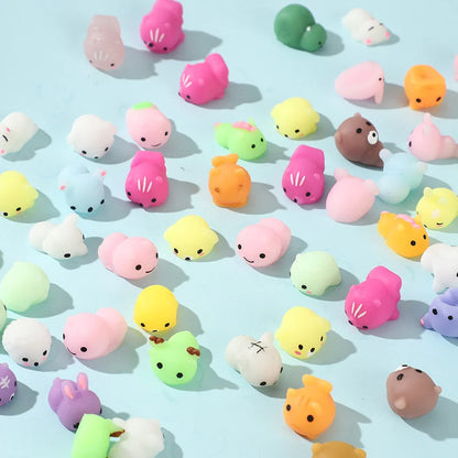 50-5PCS Mochi Squishies Kawaii Anima Squishy Toys For  Antistress Ball Squeeze Party Favors Stress Relief Toys For Birthday