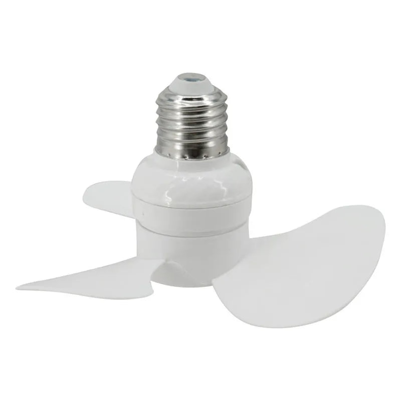 Indoor Ceiling Fan With E27 Screw Base Brushless Motor Providing Quiet Efficient Air Movement Lamp Socket Fan 14CM Compact Size