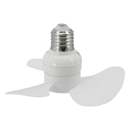 Indoor Ceiling Fan With E27 Screw Base Brushless Motor Providing Quiet Efficient Air Movement Lamp Socket Fan 14CM Compact Size
