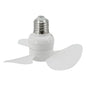 Indoor Ceiling Fan With E27 Screw Base Brushless Motor Providing Quiet Efficient Air Movement Lamp Socket Fan 14CM Compact Size