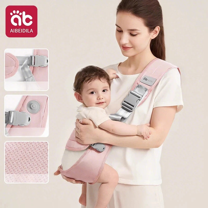 Baby Carrier Kids Waist Stool with Waist Protection Baby Strap Adjustable Front Holding Type Big Baby Carrier