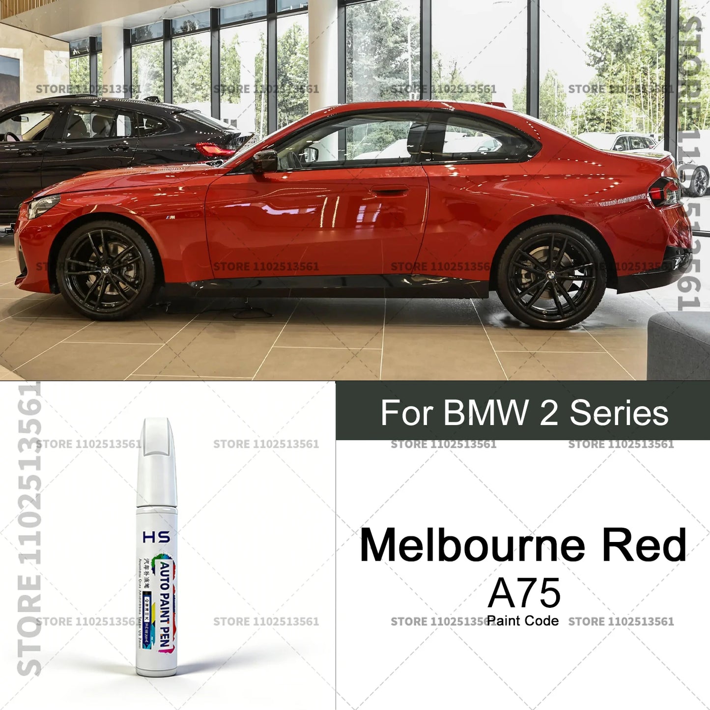 Car Paint Repair Pen Touch Up Scratch Remover DIY Auto Accessories Alpine White 300 Black Blue Gray For 2013-2025 BMW 2 Series