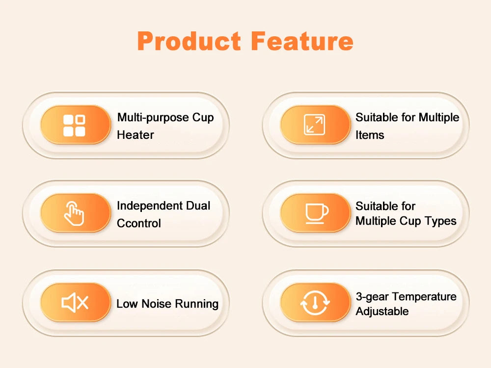 Mug Warmer Electric Cup Warmer Fastest Heating Cup heater with Temperature Display for Coffee Milk Tea Fan Warmer In Winter