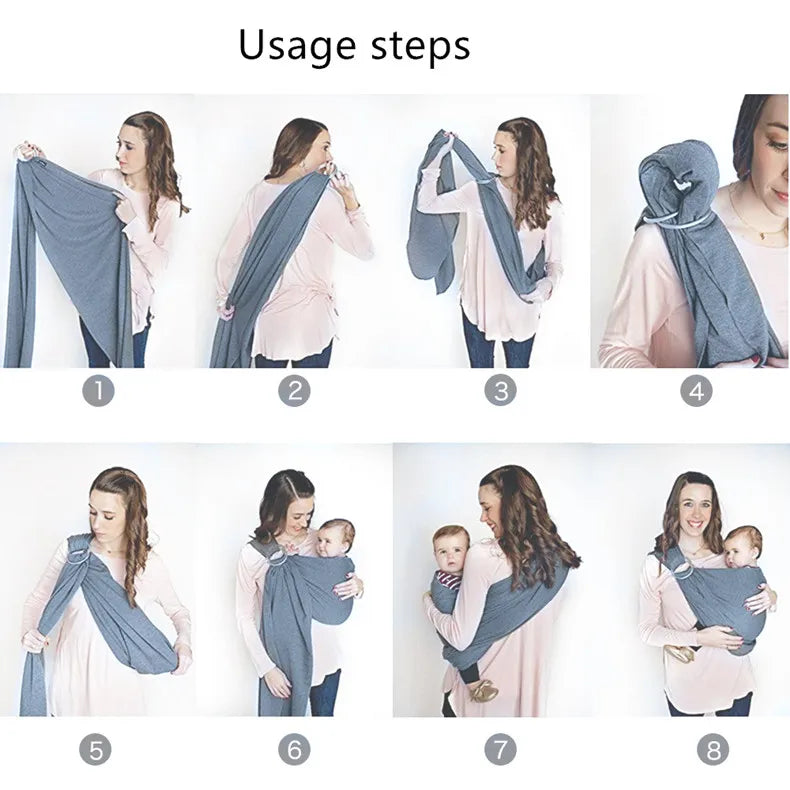 Ergonomic Sears Double-Ring Baby Carrier Adjustable Front-Facing Mesh Breathable Child Outing Backpacker Infant Carrier Straps