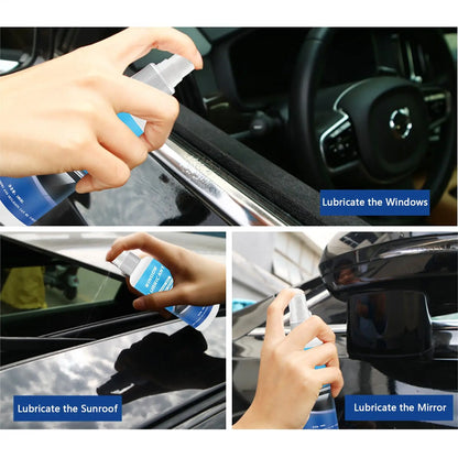 100ml Silicone Spray Lubricant Multi Surface Rubber Care Lubrication For Window Door Seals Car Maintenance Eliminates Noise