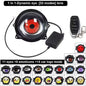 LED Car Dynamic Devil Eye Large Light 3-inch 33 Mode Car Light Remote Modification Eagle Eye 3D Lens Dynamic Pupils Headlight