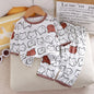 1Set Summer Pour Cotton Boy Girl Outfit Baby Infant T-shirt+Pant Set Kid Cartoon Clothe Set Children Solid Air Conditioning Suit