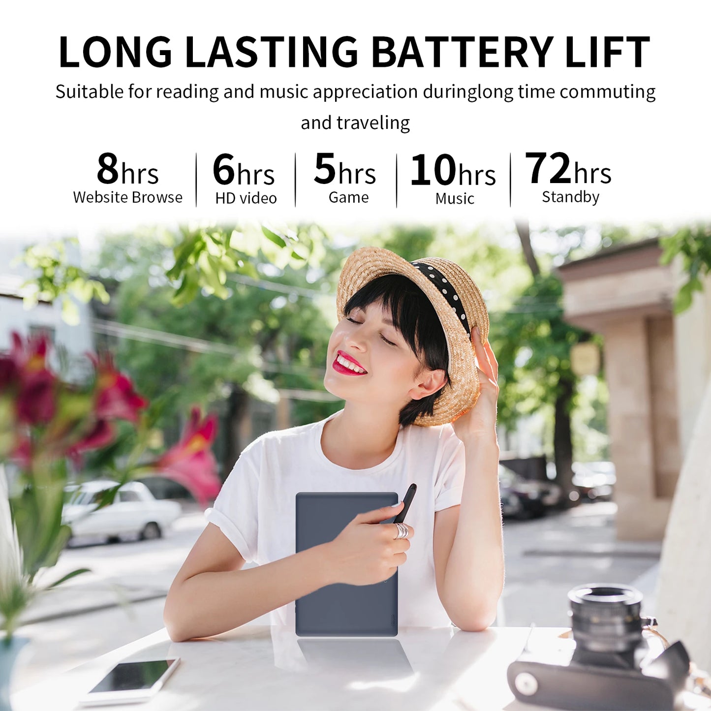 PRITOM M10 10.1 Inch Android Tablet PC 64GB ROM Quad-core HD IPS Screen WiFi GPS