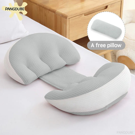 PANGDUBE Pregnancy Pillow U-shaped Waist Pillows Cotton Maternity Pillow Women Sleeping Body Pillow Care for Pregnancy Cushion