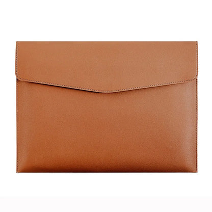 Stationery Dustproof Leather Leather Document Pouch Large Capacity A4 Leather File Folder File Bag for Men