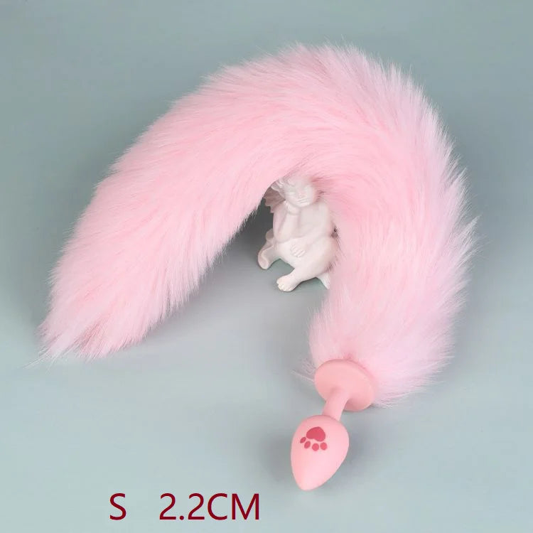 Cat Paw Anal Plug Adult Couple Games Butt Plug Erotic Product Penetration Anal Toy with Hairball Fox Tail Sex Toys for Men Women