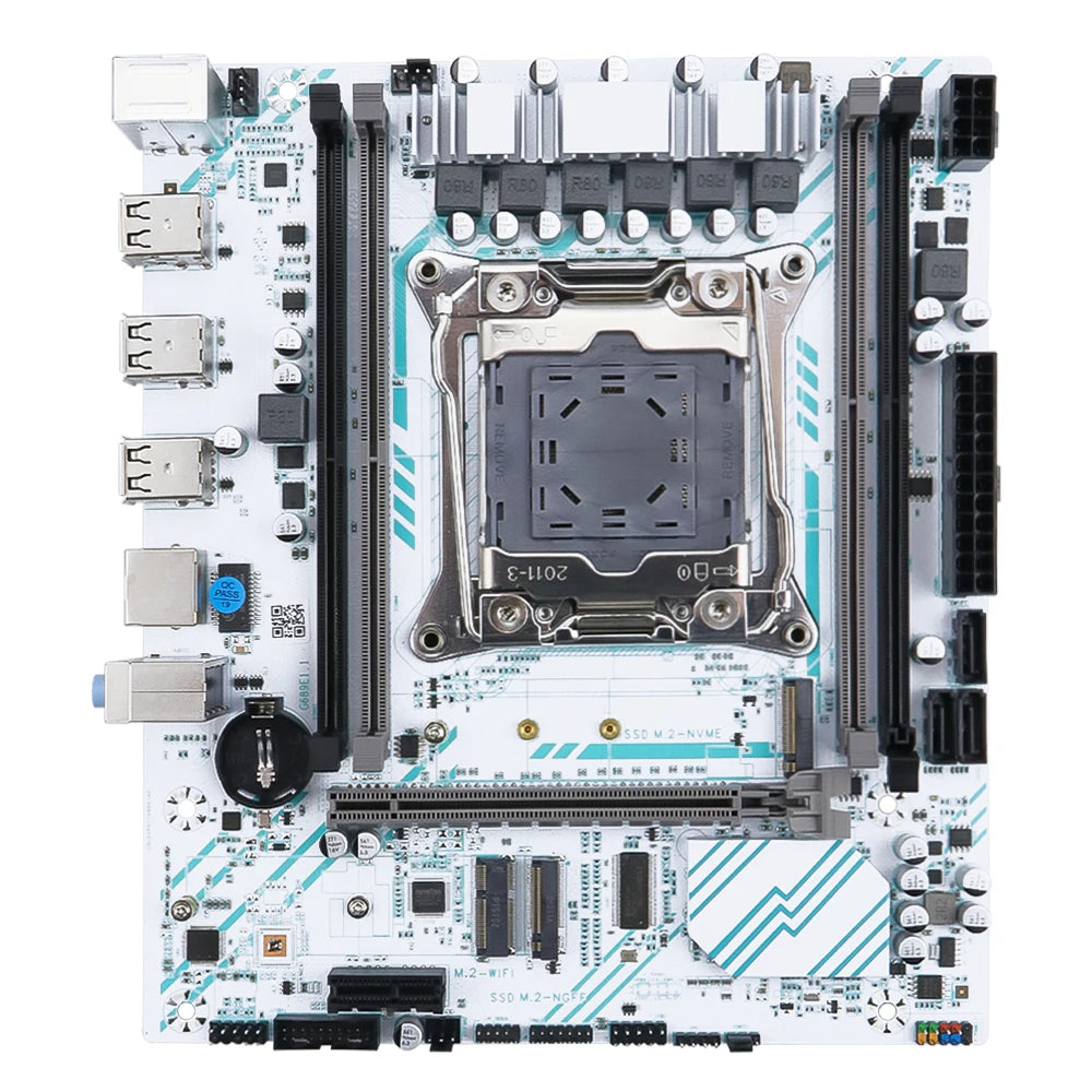 SOYO X99 Motherboard LGA 2011-3 Set Kit Xeon E5 2680 V4 CPU Processor 16G=1*16G DDR4 REG ECC RAM Memory M.2 NAME For Computer