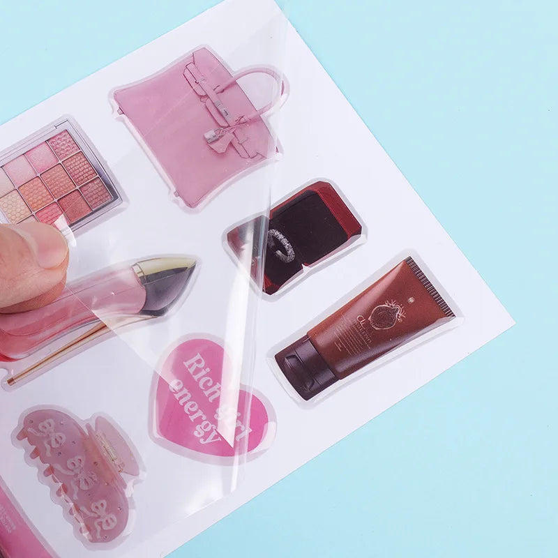 3D phone case dome epoxy sticker custom resin label popular decorative cute crystal gel logo jelly DlY raised personalized shape