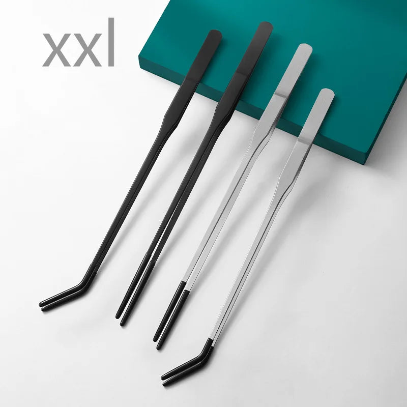 Stainless Steel Reptile Feeding Long Tongs Tweezers For Reptile, Lizards, Spider, Tarantula, Hedgehog, Snake, Aquarium