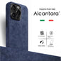 Real for Alcantara with Magsafe Case for iPhone 16 17 Pro Max 15 14 Luxury Magnetic Supercar Interior Leather Magnet Phone Cape