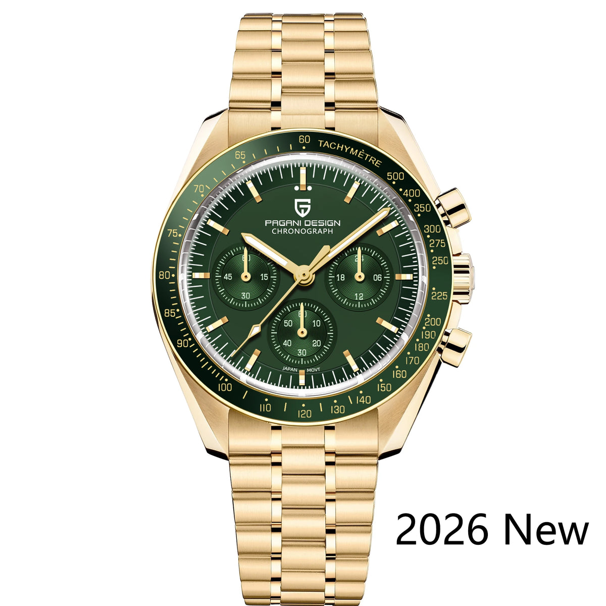 PAGANI DESIGN 2026 New Men's Watches Top Luxury Quartz Watch For Men Auto Date Speed Chronograph AR Sapphire Mirror Wrist Watch