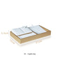 Luxury Gold White PU Leather Necklace Ring Earring Holder Jewelry Tray Series Jewelry Disply Jewellery Organizer Box