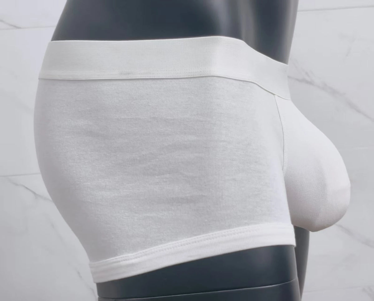 Cotton men's boxer briefs with large pockets, comfortable and hot-selling men's sexy underpants.