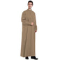 Men Dishdasha Muslim Long Sleeve Dress Daffah Thobe Jubba Saudi Arab Thoub Kaftan Islamic Clothing Robes Abaya Dubai Middle East