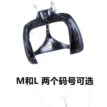 Female Leather Revealing Restraint Clothing Punk Style Couple Sex Bdsm