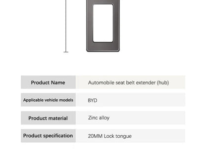 Car Vehicle Seat Belt Buckle Seatbelt Lock Buckle Plug Seat Belt Extender For BYD Atto 3 Song Qin Han Tang F3 Dmi Yuan Song Plus