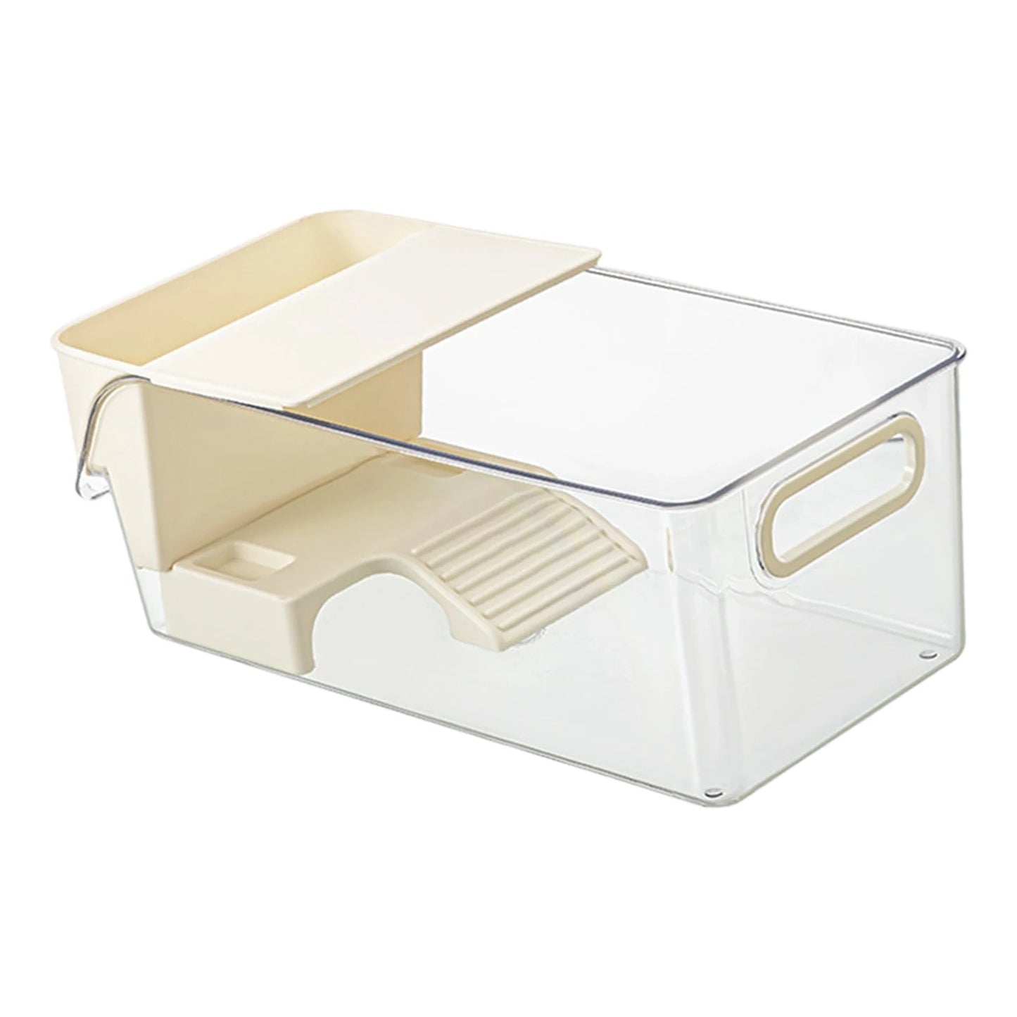 Turtle Tank with Basking Ramp Reptile Habitat Tank Resting Accessories for Amphibians Tortoises Feeding Container
