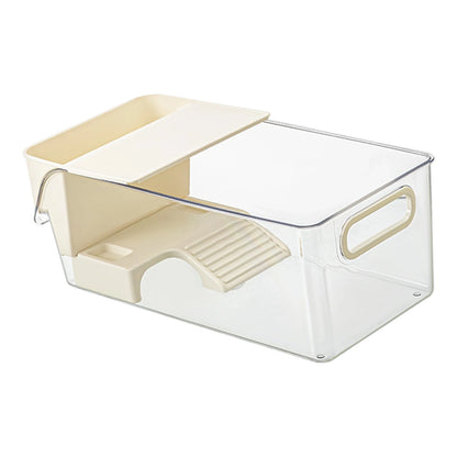 Turtle Tank with Basking Ramp Reptile Habitat Tank Resting Accessories for Amphibians Tortoises Feeding Container