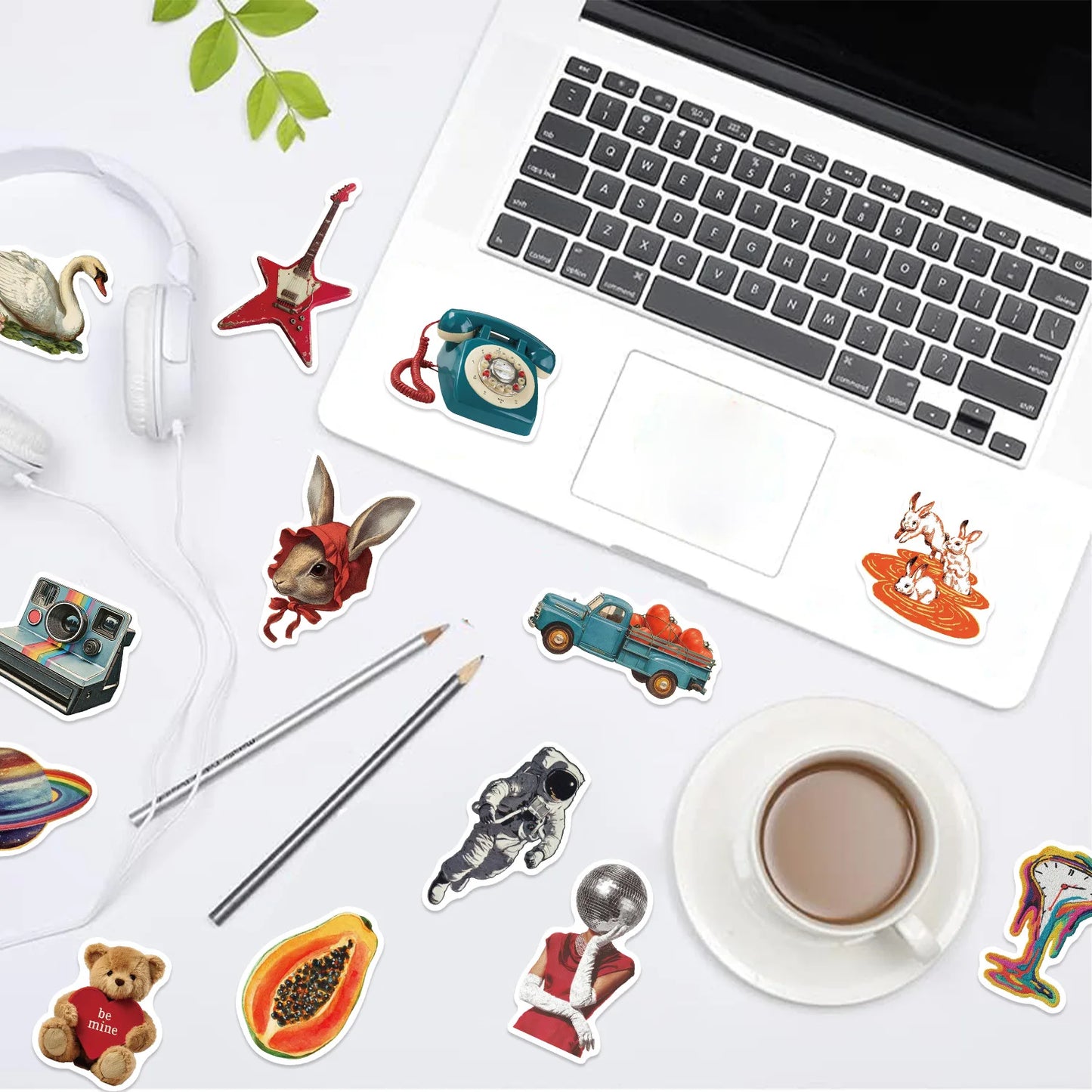 50/100Pcs Retro Y2K Aesthetic Stickers, Vintage Cartoon Vinyl Decals for Laptops, Water Bottles, Guitars, Journals, Notebook