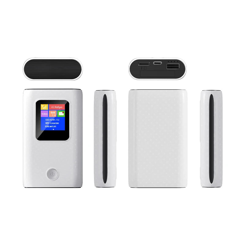 KuWFi CAT4 4G Mobile Router 2.4G Wireless WiFi Hotspot Portable Travel Mini LTE Router SIM Card Slot Built-in 6000mAh Battery