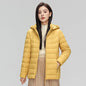 Women's plus Size M-6XL Hooded Puffer Jacket 90% Down Quilted Warm Coat Parka with Detachable Hat Winter Outerwear