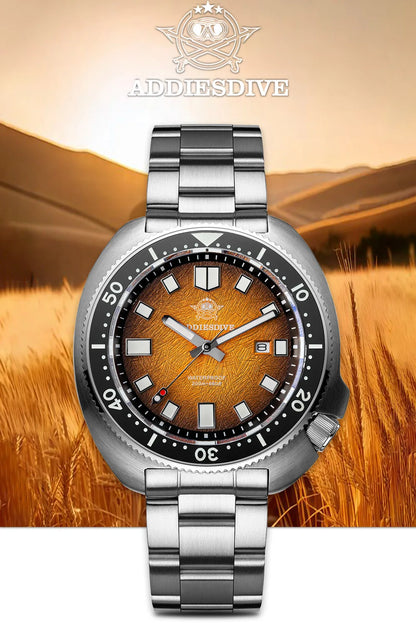 ADDIESDIVE Men Watch Sapphire Glass AR Coated Quartz Watches Luminous 200m Waterproof Turtle Diver Watch Reloj Hombre AD2511