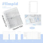 Binder Notebook Aesthetic Portable Detachable Pages Aesthetic Small Notebook Planner for Kids Adults School Classroom College