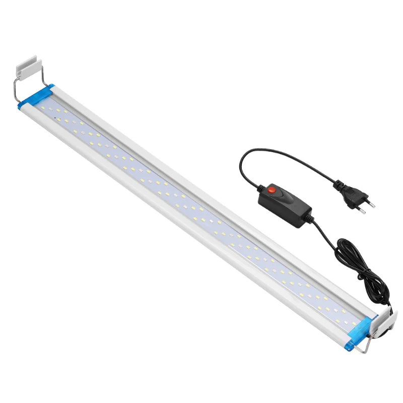 Extensible Waterproof Clip on Lamp For Fish Tank Super Slim Fish Tank Aquatic Plant Grow Aquarium LED Light 18-58cm 220V