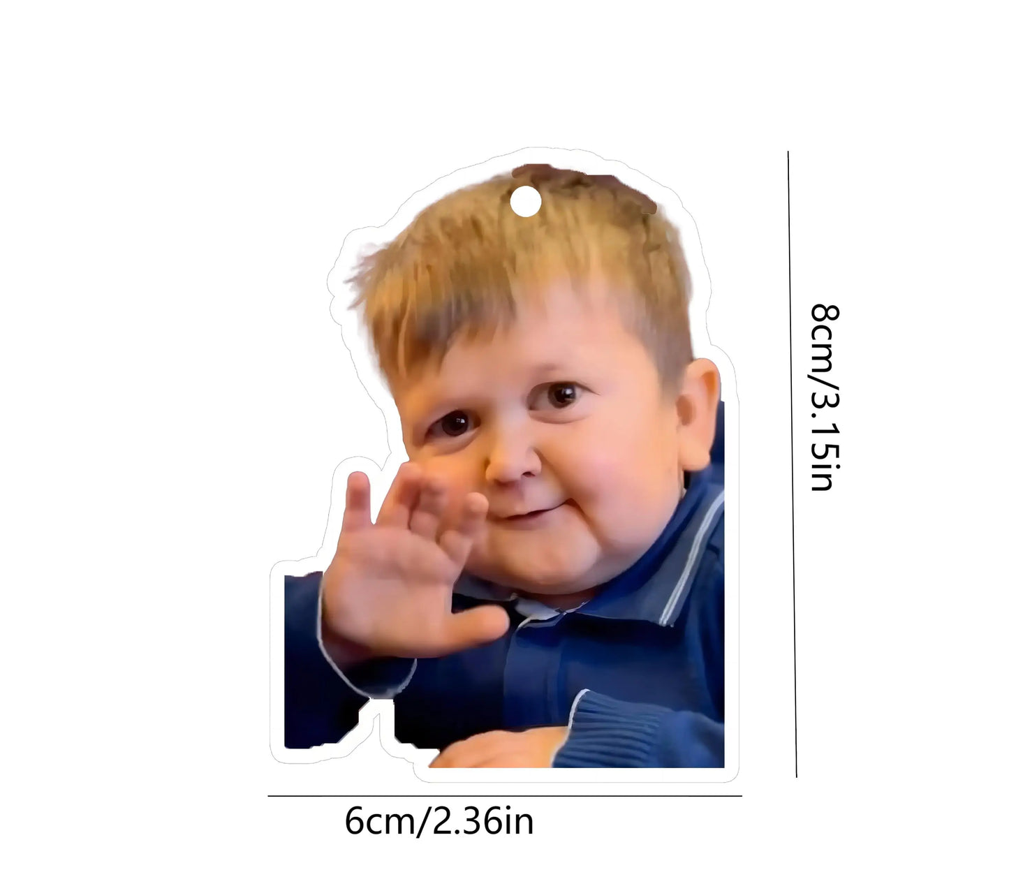 1pc Russian Boy Hasbulla Fun Car Aromatherapy Perfume Air Freshener Mirror Interior Accessories Pendant