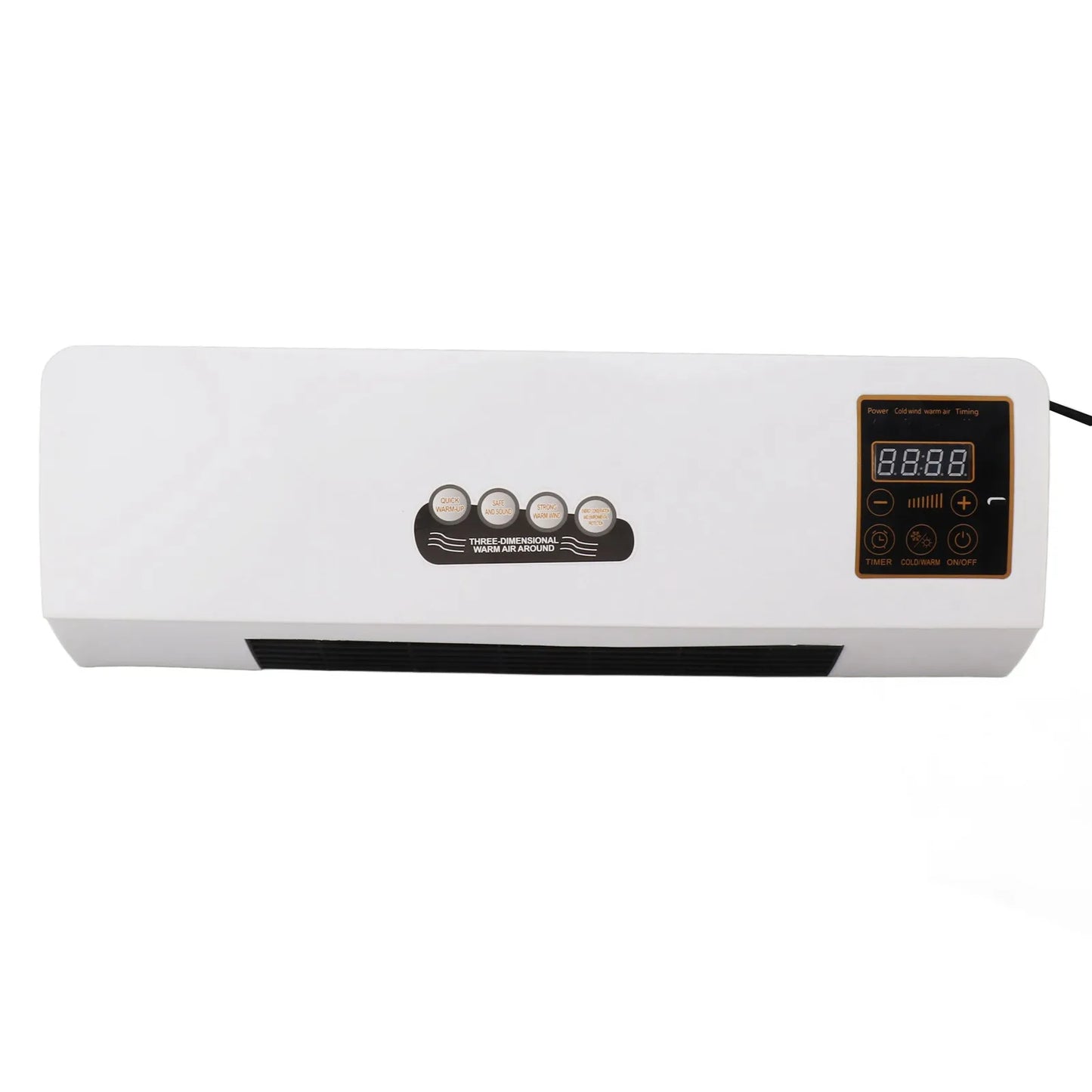 Wall Mounted Heating Machine Dual Use Highly Efficient Wide Angles Mobile Small  Heater US Plug 110V